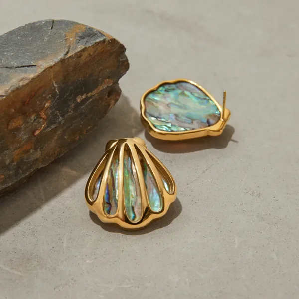 Ocean Style Shell Earrings - Image 4