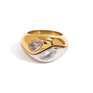 Minimalist Stainless Steel Ring Set
