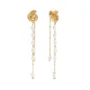 Freshwater Pearl Tassel Drop Earrings