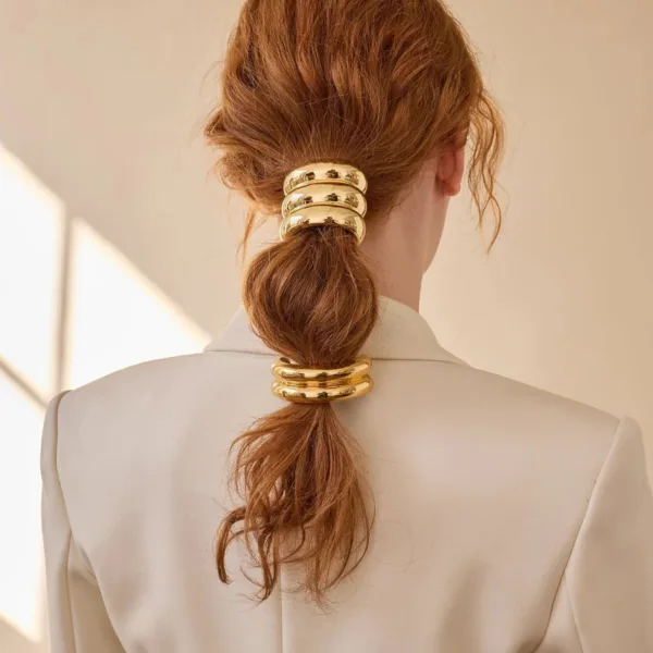 Glossy Dome Ponytail Clips - Image 4