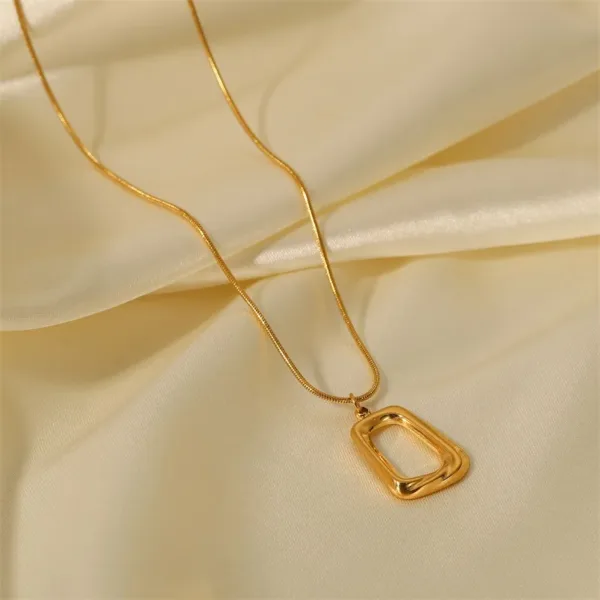 Trendy Geometric Pendant Necklace - Image 4