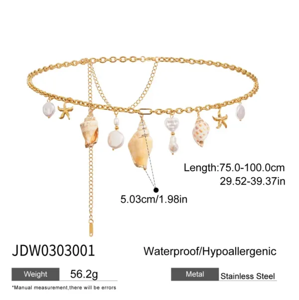 Waterproof Pearl Waist Chain - Image 7