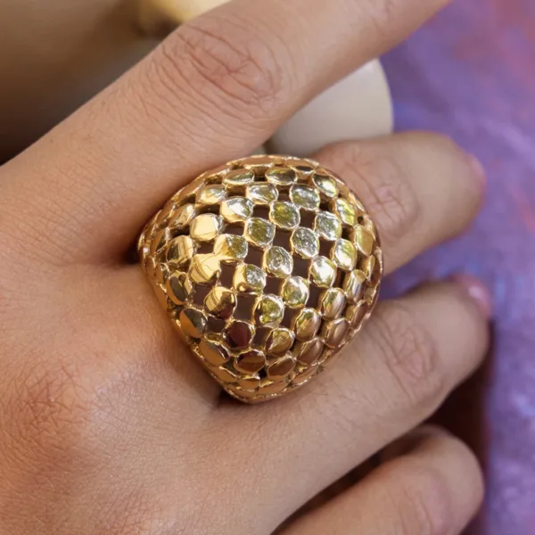 Chunky Hollow Rings for Women - Image 2