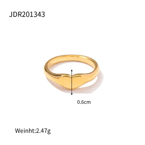 Pink Cubic Zirconia Gold Ring - Image 7