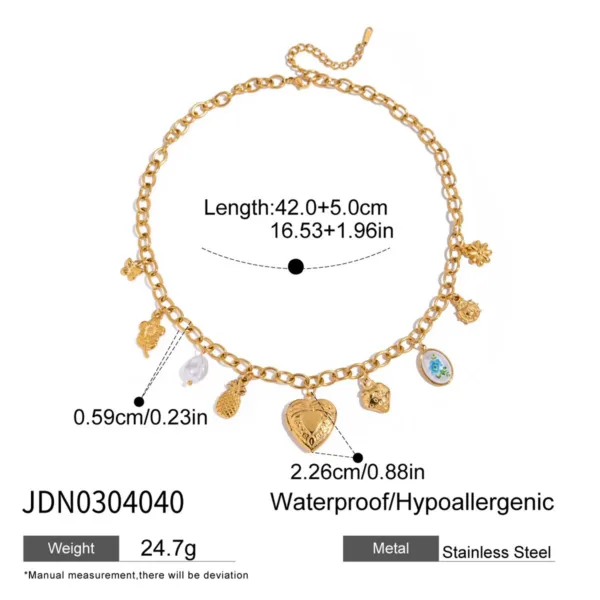 Minimalist Heart Pendant Necklace - Image 8
