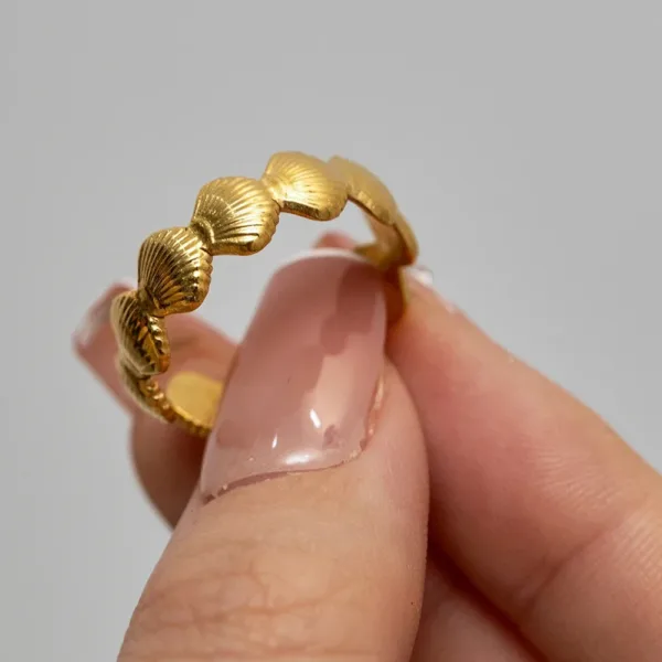 Cubic Zirconia Geometric Stainless Steel Ring - Image 5