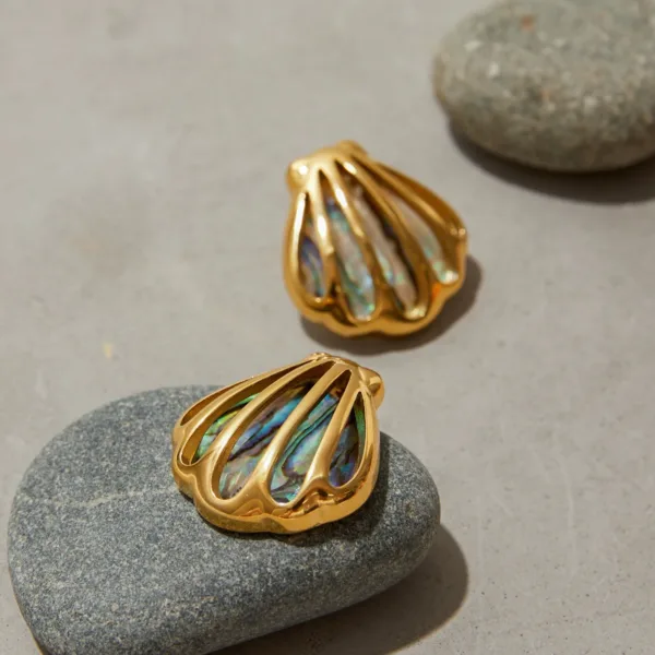 Ocean Style Shell Earrings - Image 2