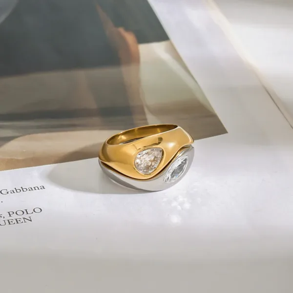 Minimalist Stainless Steel Ring Set - Image 4
