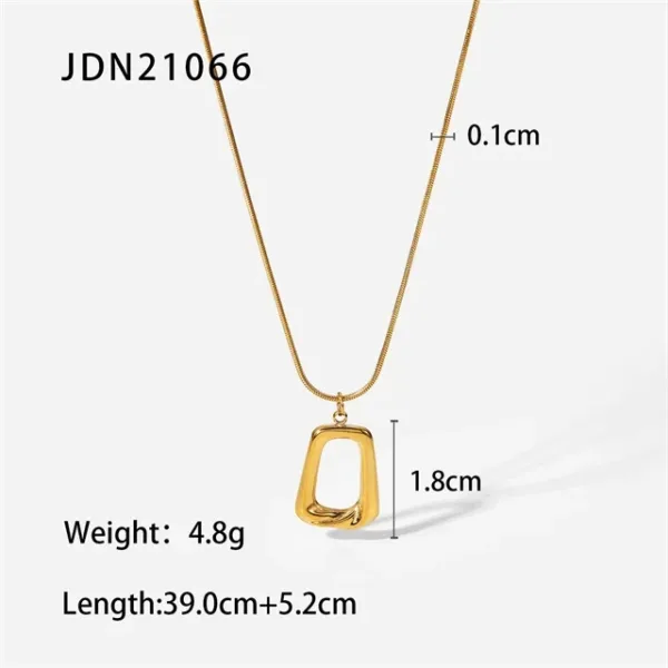 Trendy Geometric Pendant Necklace - Image 7