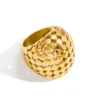 Chunky Hollow Rings for Women