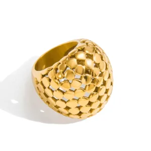 Chunky Hollow Rings for Women