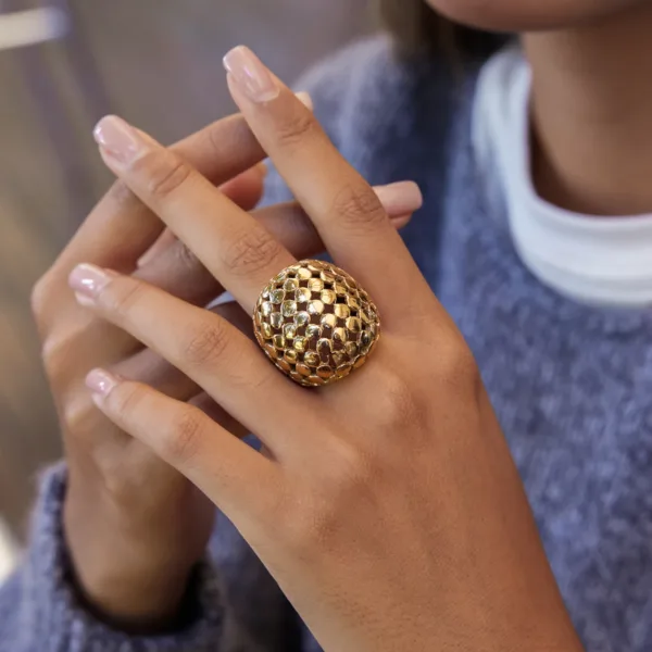 Chunky Hollow Rings for Women - Image 4