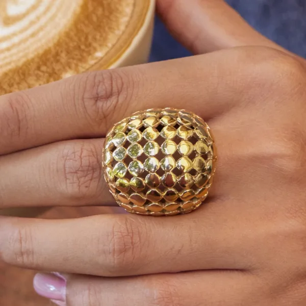 Chunky Hollow Rings for Women - Image 3