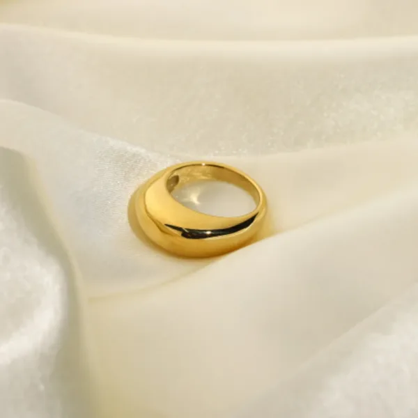 Cubic Zirconia Geometric Stainless Steel Ring - Image 6